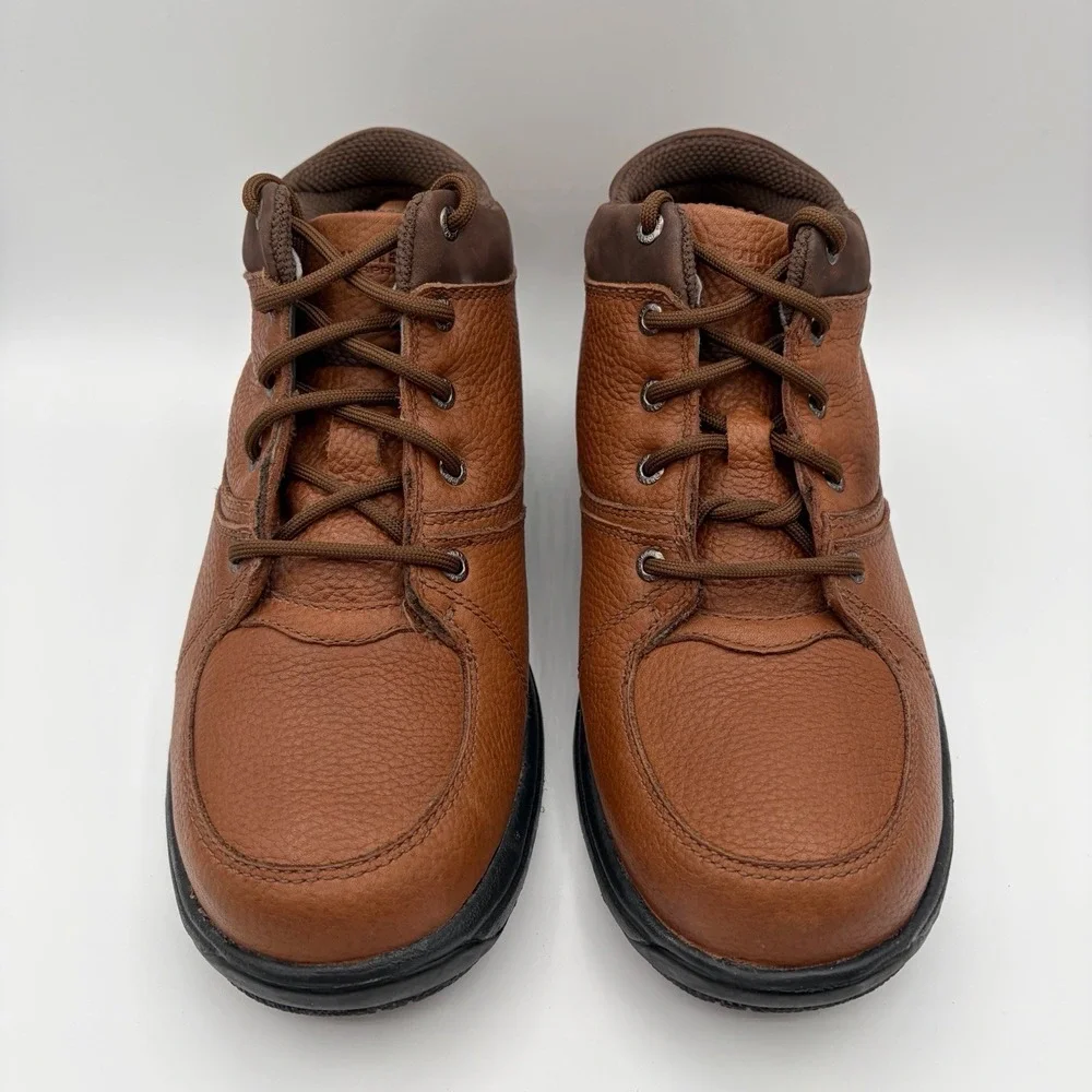 Dunham Addison Men's Waterproof Brown Leather Ankle Boot Size 10 6E XX-Wide